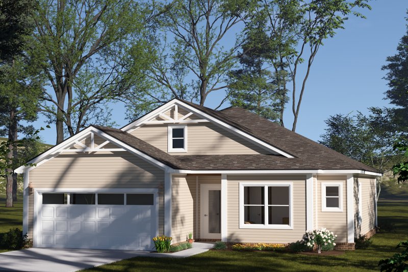 Home Plan - Exterior - Other Elevation 2 for Cottage House Plan #513-2312 - 3 bed, 2 bath