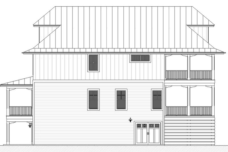 Dream House Plan - Exterior - Other Elevation for Beach House Plan #901-160 - 5 bed, 4 bath