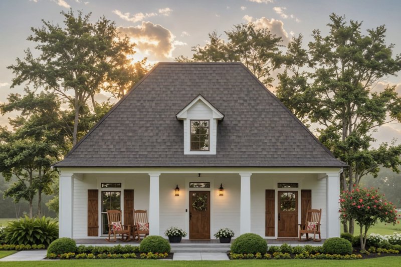 Farmhouse Style House Plan - 3 Beds 2 Baths 1733 Sq/Ft Plan #21-524 Exterior