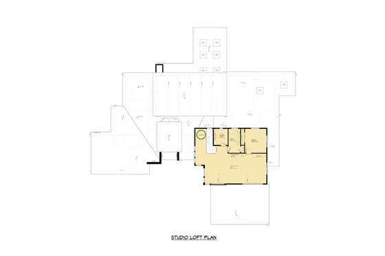 Floor Plan - Upper Floor for Contemporary House Plan #1066-212 - 4 bed, 4.5 bath