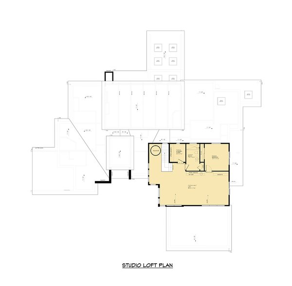 Contemporary Floor Plan - Upper Floor Plan #1066-212