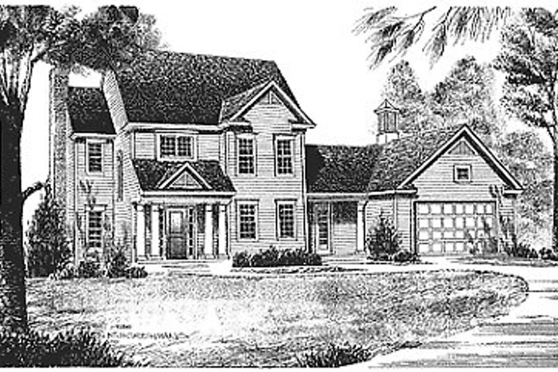 Traditional Style House Plan - 3 Beds 2.5 Baths 1748 Sq/Ft Plan #70-186