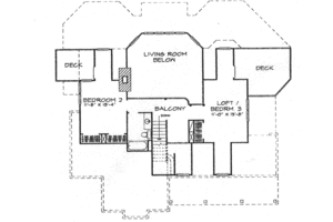 Floor Plan - Upper Floor for Farmhouse House Plan #140-120 - 3 bed, 2.5 bath