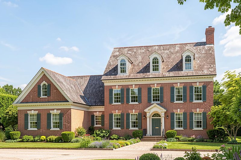 Architectural House Design - Photo 2 for Classical House Plan #137-316 - 4 bed, 4.5 bath