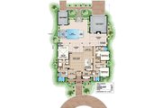 Southern Style House Plan - 3 Beds 3 Baths 3231 Sq/Ft Plan #27-501 