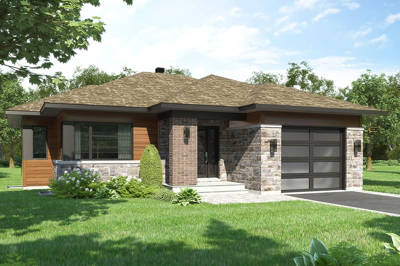 Dream House Plan - Modern Exterior - Front Elevation Plan #23-2699