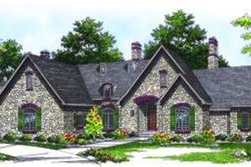 Dream House Plan - European Exterior - Front Elevation Plan #70-793