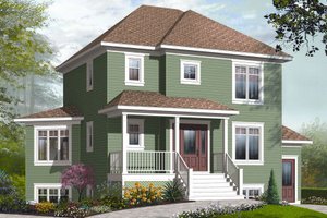 Country Exterior - Front Elevation Plan #23-2191