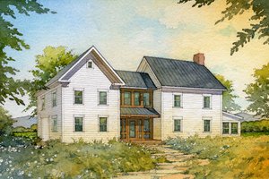Farmhouse Exterior - Front Elevation Plan #485-4