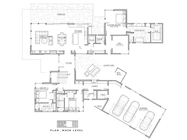 Home Plan - Modern Floor Plan - Main Floor Plan #892-32