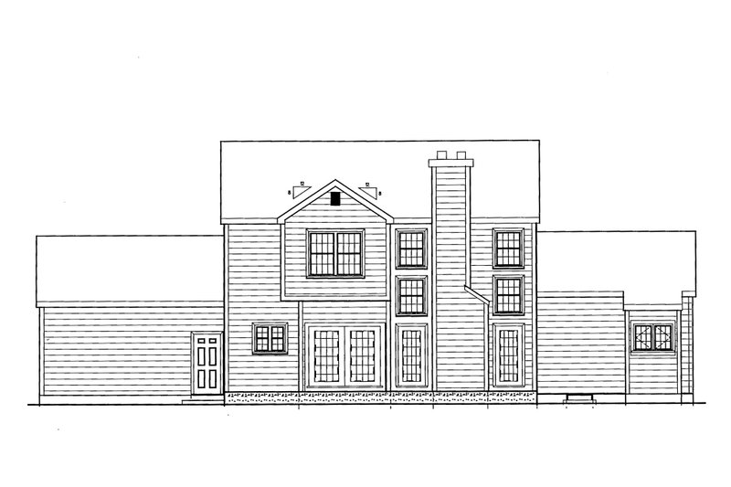 Dream House Plan - Exterior - Rear Elevation for Farmhouse House Plan #3-188 - 4 bed, 2.5 bath