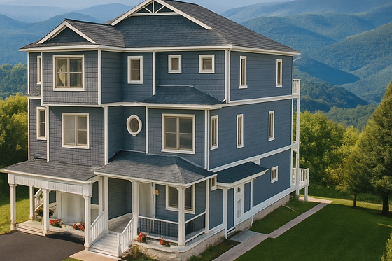 Exterior - Front Elevation for Beach House Plan #1115-7 - 6 bed, 8.5 bath