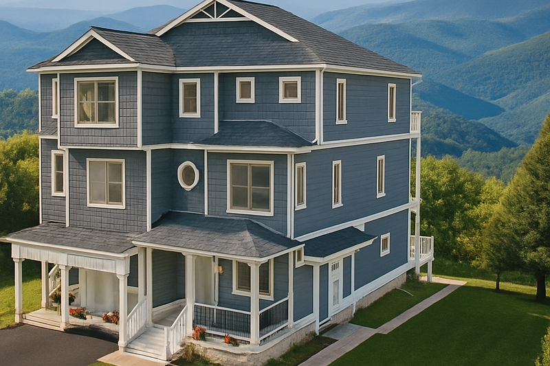 House Blueprint - Exterior - Front Elevation for Beach House Plan #1115-7 - 6 bed, 8.5 bath