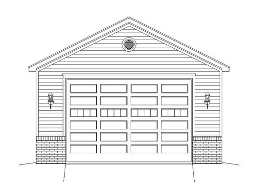 Exterior - Front Elevation 3 for Country House Plan #932-245, 0 bath