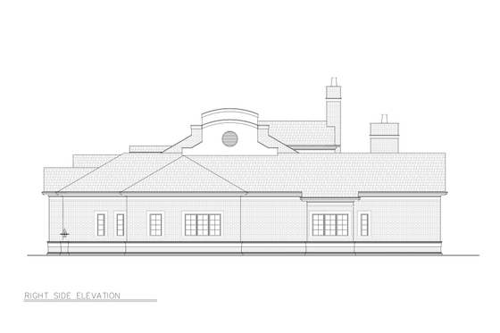 Exterior - Front Elevation 6 for European House Plan #119-106 - 3 bed, 4.5 bath
