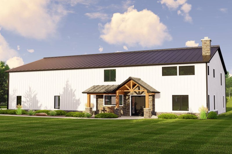 Barndominium Style House Plan - 4 Beds 3 Baths 3569 Sq/Ft Plan #1064-100