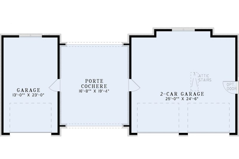 Architectural House Design - Floor Plan - Main Floor for European House Plan #17-2582, 0 bath