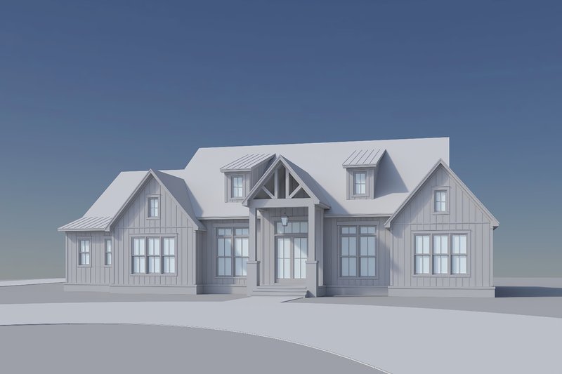 Dream House Plan - Exterior - Front Elevation 13 for Farmhouse House Plan #430-408 - 3 bed, 3.5 bath