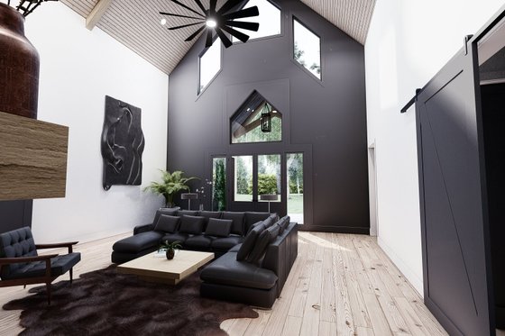 Interior - Entry for Barndominium House Plan #923-367 - 5 bed, 3.5 bath