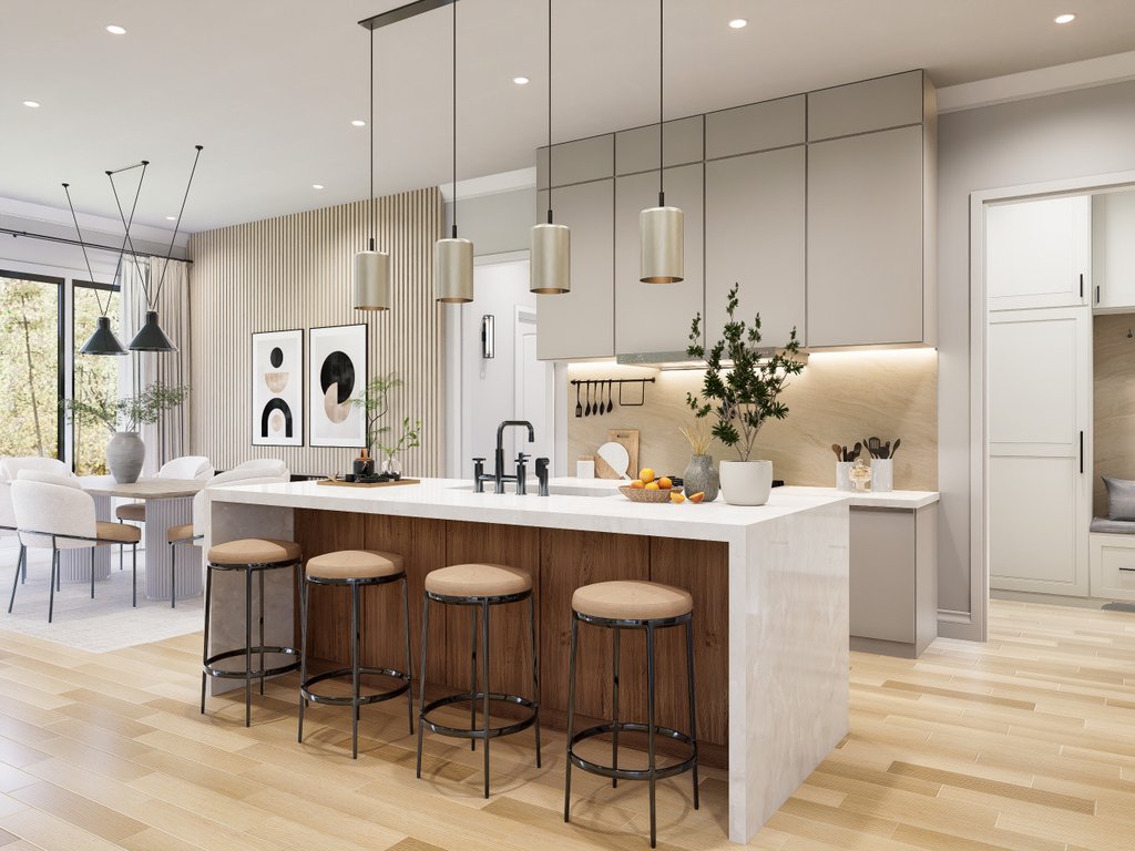 Interior - Kitchen for Contemporary House Plan #54-679 - 3 bed, 2 bath
