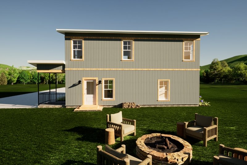 Architectural House Design - Exterior - Other Elevation 7 for Modern House Plan #1116-53 - 3 bed, 3 bath