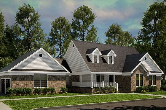 Exterior - Other Elevation for Southern House Plan #17-2164 - 3 bed, 2 bath