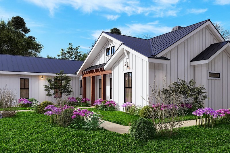 House Plan Design - Exterior - Other Elevation for Ranch House Plan #54-553 - 3 bed, 2.5 bath
