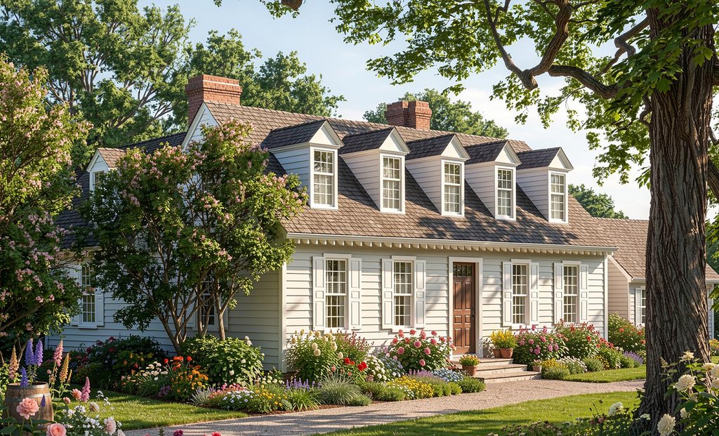 Exterior - Front Elevation 2 for Colonial House Plan #137-341 - 3 bed, 3.5 bath