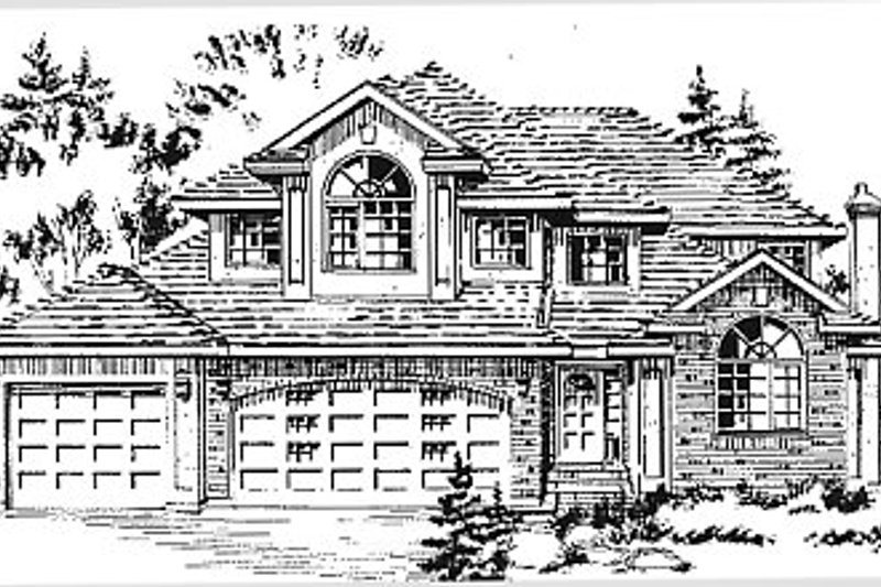 Architectural House Design - European Exterior - Front Elevation Plan #18-241