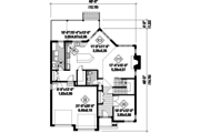 Traditional Style House Plan - 3 Beds 2 Baths 2167 Sq/Ft Plan #25-4488 