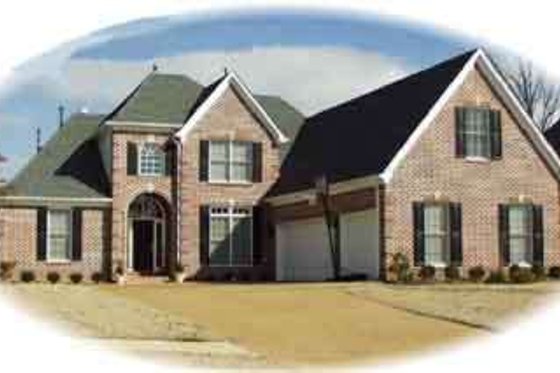 Exterior - Front Elevation for European House Plan #81-561 - 3 bed, 2.5 bath