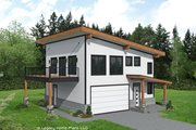 Contemporary Style House Plan - 2 Beds 2 Baths 1359 Sq/Ft Plan #932-705 