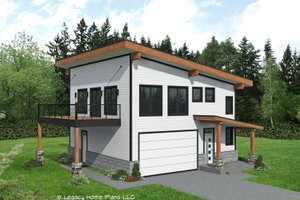 Contemporary Exterior - Front Elevation Plan #932-705