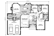 European Style House Plan - 3 Beds 2.5 Baths 2655 Sq/Ft Plan #138-303 