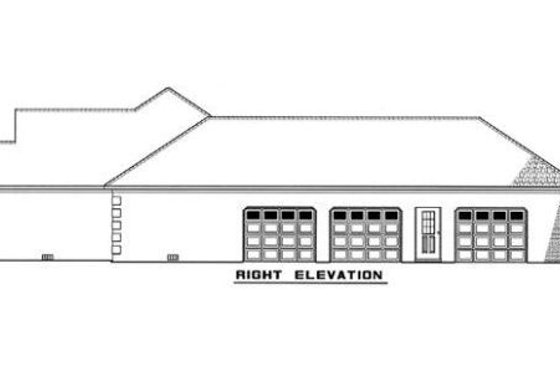 Exterior - Other Elevation 1 for Traditional House Plan #17-2293 - 3 bed, 2.5 bath