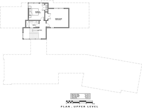 Home Plan - Contemporary Floor Plan - Upper Floor Plan #892-23