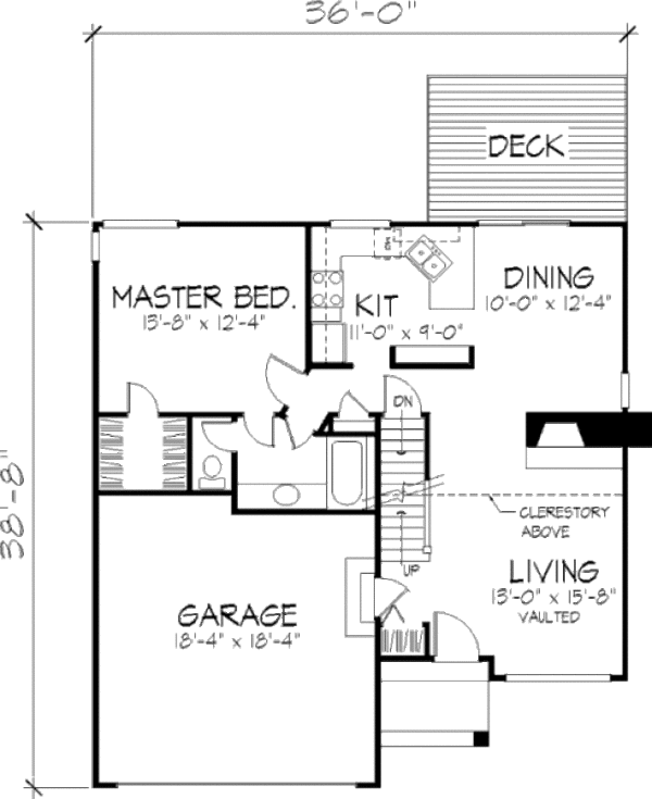 House Design - Country Floor Plan - Main Floor Plan #320-347