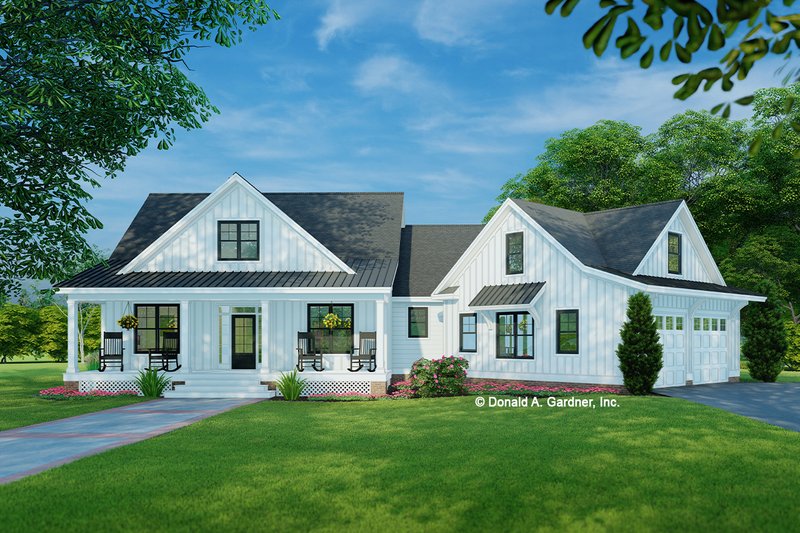 House Plan Design - Farmhouse Exterior - Front Elevation Plan #929-1054