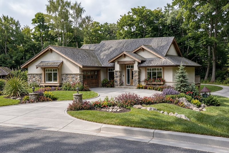 House Design - Exterior - Front Elevation 2 for Craftsman House Plan #1100-145 - 2 bed, 2 bath