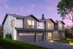 Exterior - Covered Porch for Contemporary House Plan #1066-178 - 6 bed, 6 bath