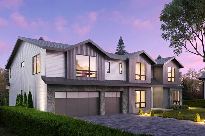Dream House Plan - Exterior - Covered Porch for Contemporary House Plan #1066-178 - 6 bed, 6 bath