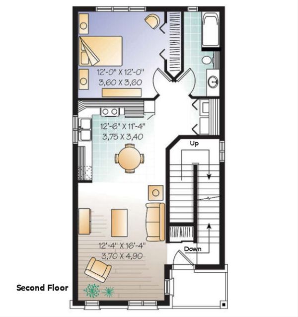 House Design - European Floor Plan - Upper Floor Plan #23-2152