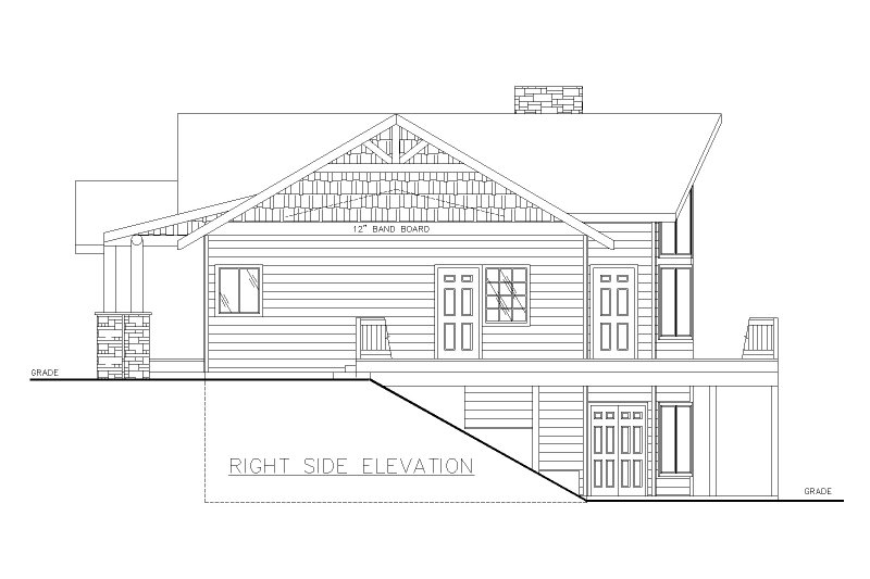 House Plan Design - Exterior - Other Elevation 1 for Country House Plan #117-1001 - 2 bed, 2.5 bath
