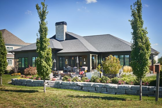 Exterior - Rear Elevation for Contemporary House Plan #928-381 - 3 bed, 2.5 bath
