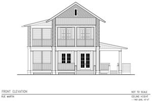 Exterior - Other Elevation for Beach House Plan #443-2 - 4 bed, 4.5 bath