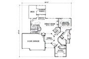 European Style House Plan - 3 Beds 4 Baths 3104 Sq/Ft Plan #67-125 