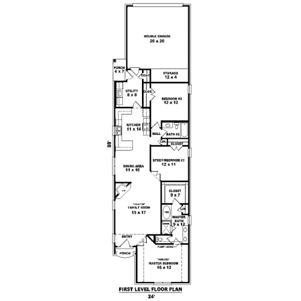 Traditional Floor Plan - Main Floor Plan #81-13708