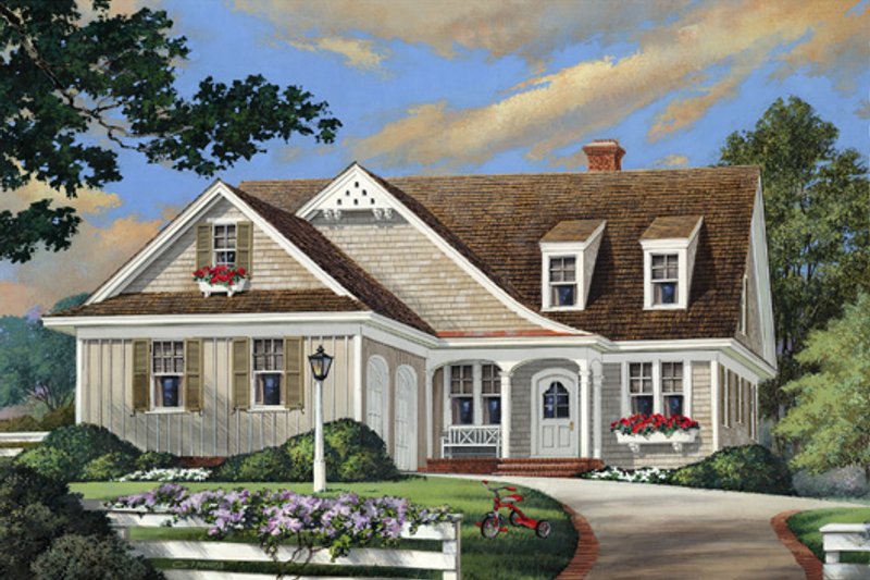 House Plan Design - Cottage Exterior - Front Elevation Plan #137-260