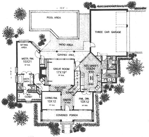 Farmhouse Floor Plan - Main Floor Plan #310-625
