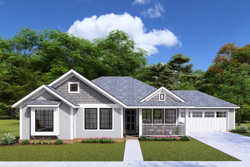 Home Plan - Craftsman Exterior - Front Elevation Plan #20-1884